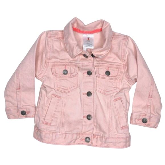 Carters 12 Month Light Pink Denim Jacket - Picture 1 of 4